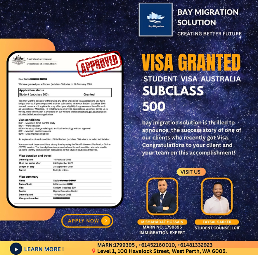 Student-Visa-Subclass-500-Australian-Visa-Granted